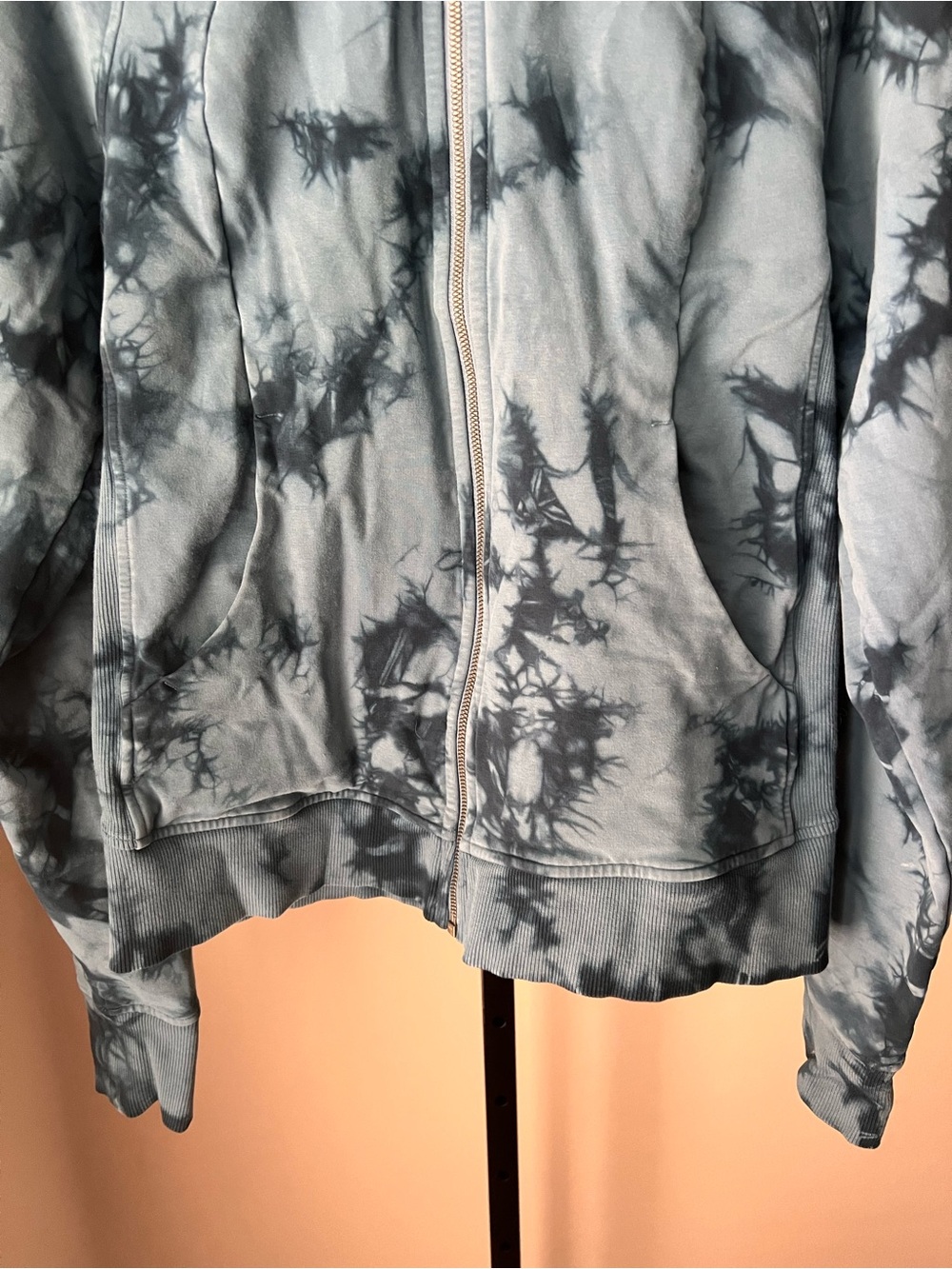 Lululemon scuba hoodie light cotton fleece tie-Dye Zip Hoodie - Teal Blue - Picture 4 of 8